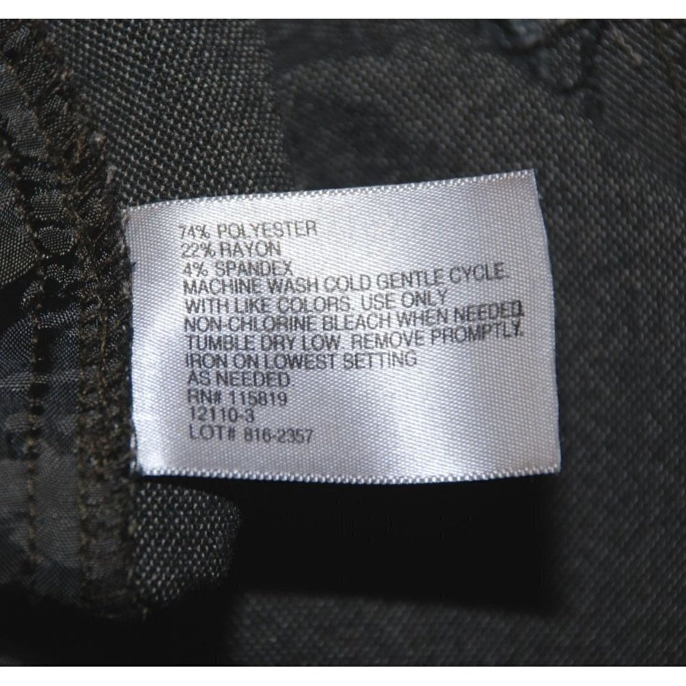 Worthington Modern Fit Ladies Gray Career Pants Size 12 Stretch Straight Classic - Picture 8 of 9